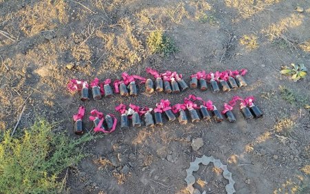 Ermənistanın Mingəçevirə atdığı ballistik hədəfin qalıqları - FOTOLAR