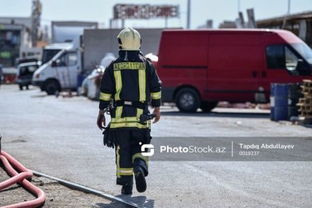 Bakıda baş verən güclü yanğın söndürüldü - YENİLƏNİB + FOTO/VİDEO