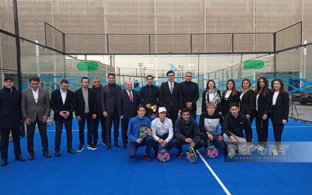 Su İdman Sarayında padel tennis kortunun açılışı olub - FOTO